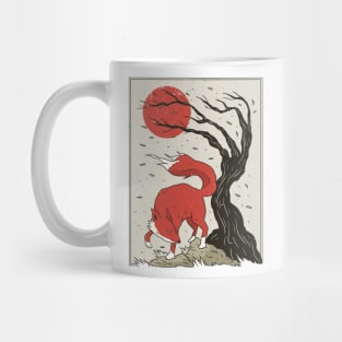 Japanese style fox Mug